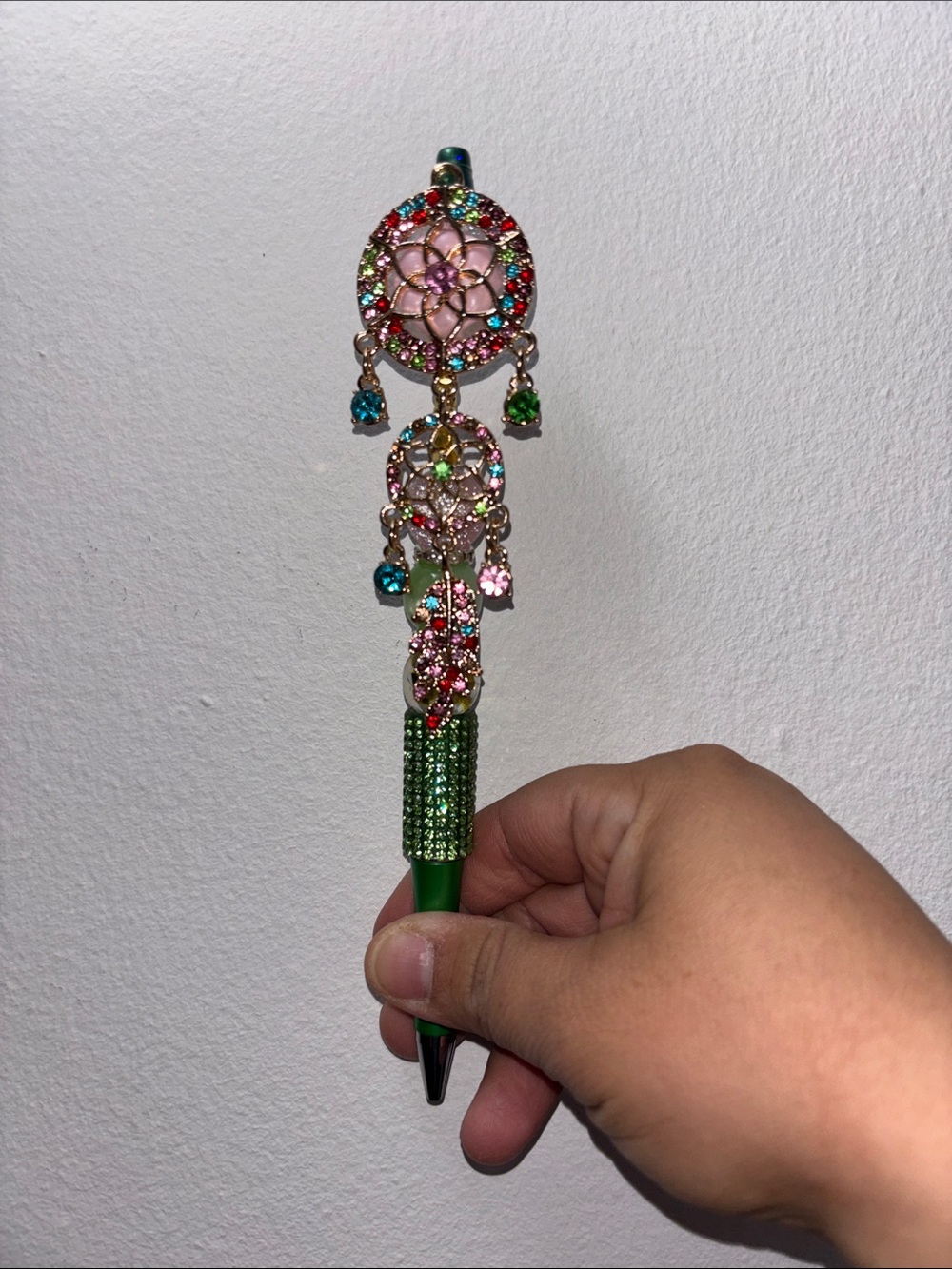 Multicolor Crystal Dreamcatcher Ballpoint Pen - Women Accessories